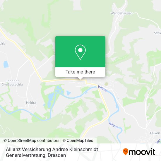Карта Allianz Versicherung Andree Kleinschmidt Generalvertretung
