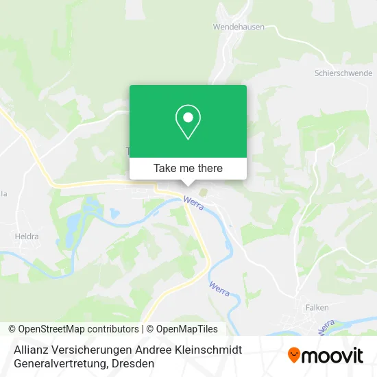 Карта Allianz Versicherungen Andree Kleinschmidt Generalvertretung