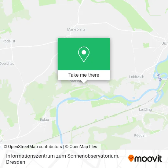 Карта Informationszentrum zum Sonnenobservatorium