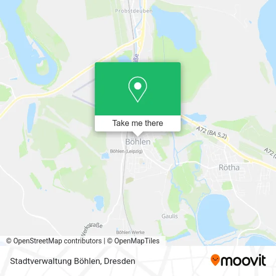 Карта Stadtverwaltung Böhlen