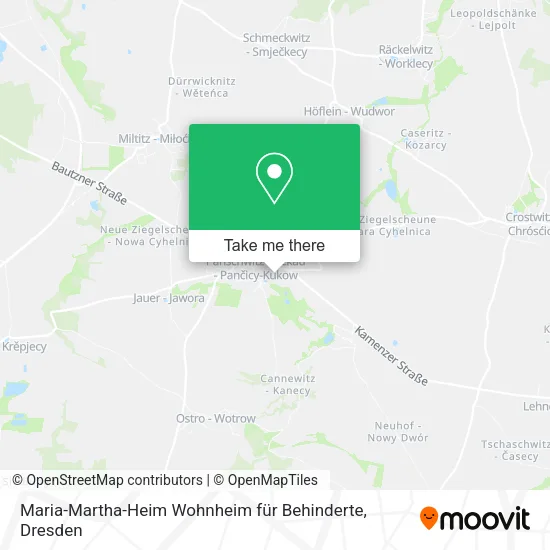 Карта Maria-Martha-Heim Wohnheim für Behinderte