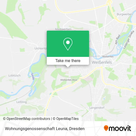 Карта Wohnungsgenossenschaft Leuna