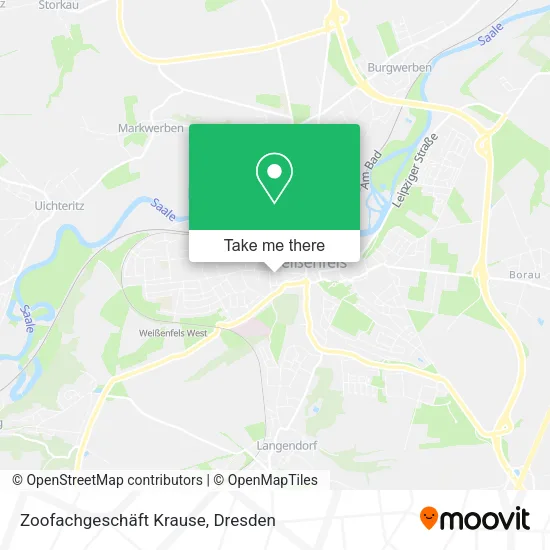 Карта Zoofachgeschäft Krause