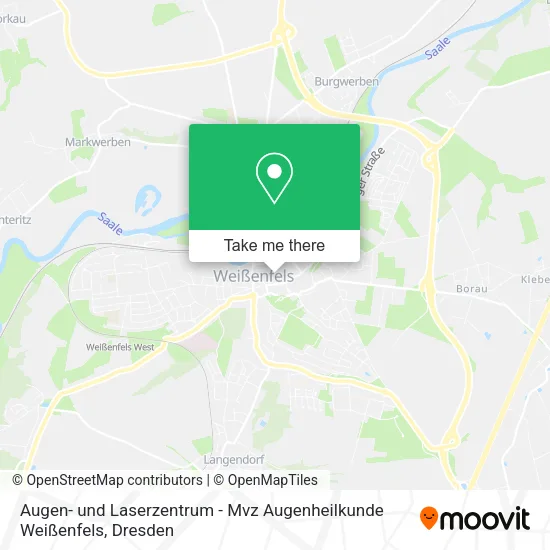 Карта Augen- und Laserzentrum - Mvz Augenheilkunde Weißenfels