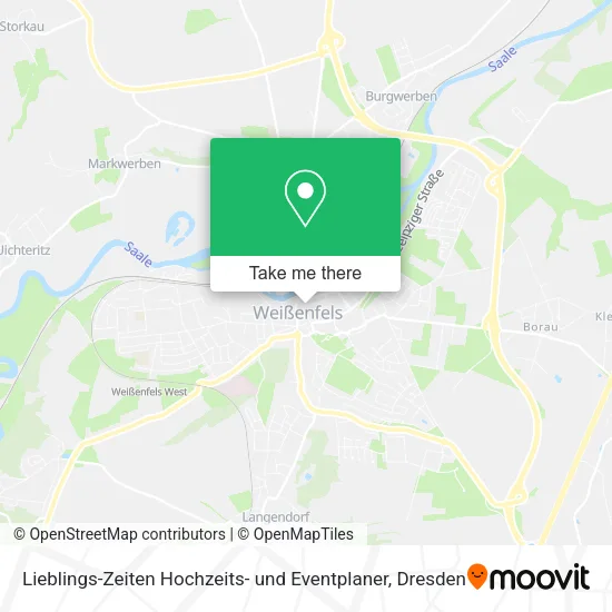 Карта Lieblings-Zeiten Hochzeits- und Eventplaner
