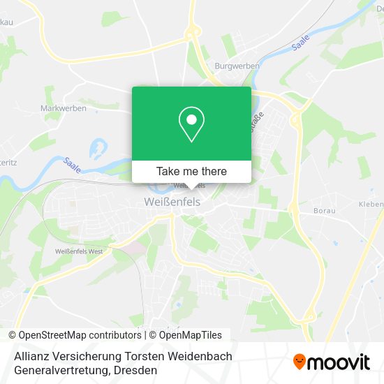Карта Allianz Versicherung Torsten Weidenbach Generalvertretung