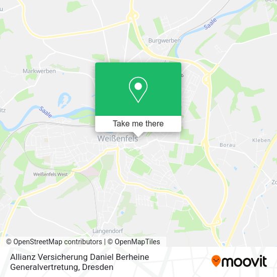 Карта Allianz Versicherung Daniel Berheine Generalvertretung