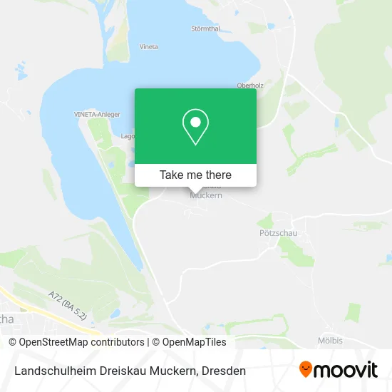 Карта Landschulheim Dreiskau Muckern