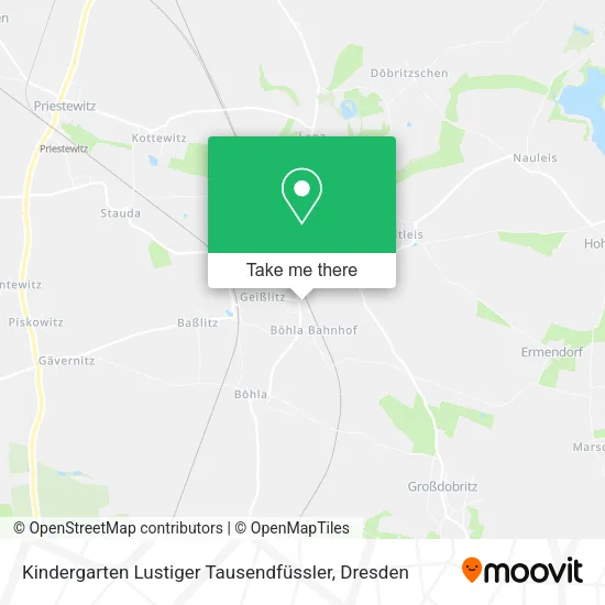 Карта Kindergarten Lustiger Tausendfüssler