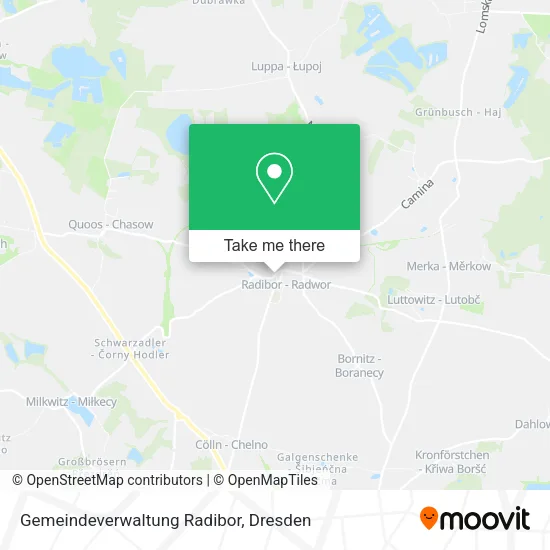 Карта Gemeindeverwaltung Radibor