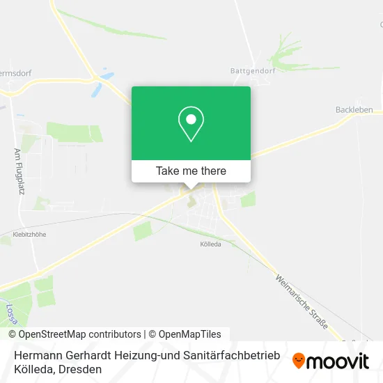 Карта Hermann Gerhardt Heizung-und Sanitärfachbetrieb Kölleda