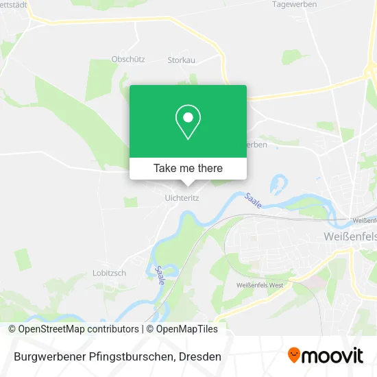 Карта Burgwerbener Pfingstburschen
