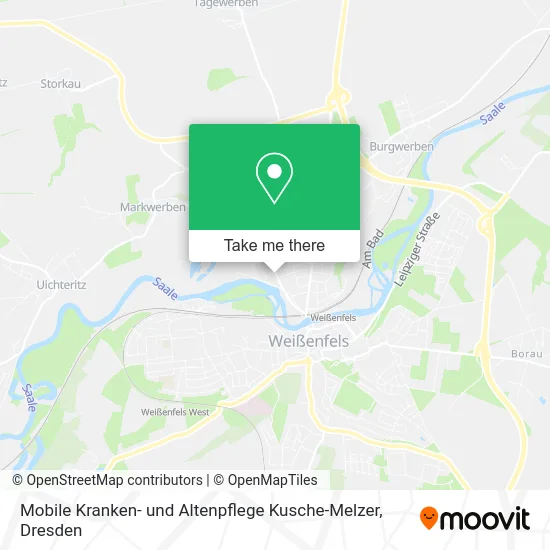 Карта Mobile Kranken- und Altenpflege Kusche-Melzer