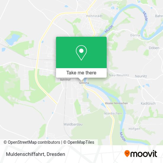 Карта Muldenschiffahrt
