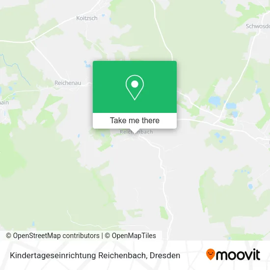 Карта Kindertageseinrichtung Reichenbach