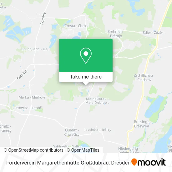 Карта Förderverein Margarethenhütte Großdubrau