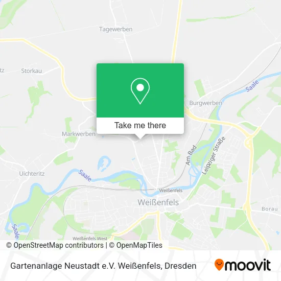 Карта Gartenanlage Neustadt e.V. Weißenfels