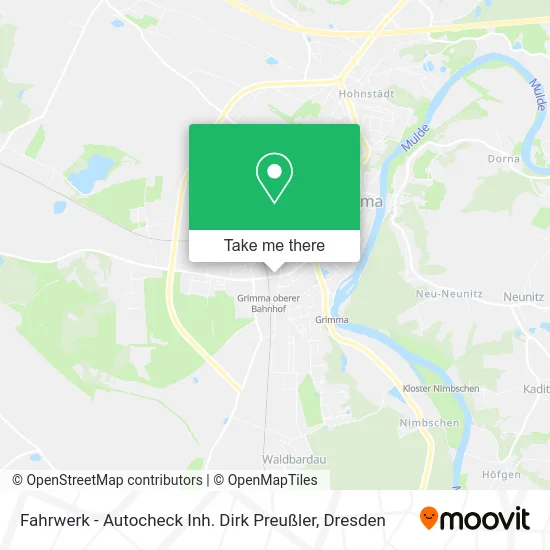 Карта Fahrwerk - Autocheck Inh. Dirk Preußler