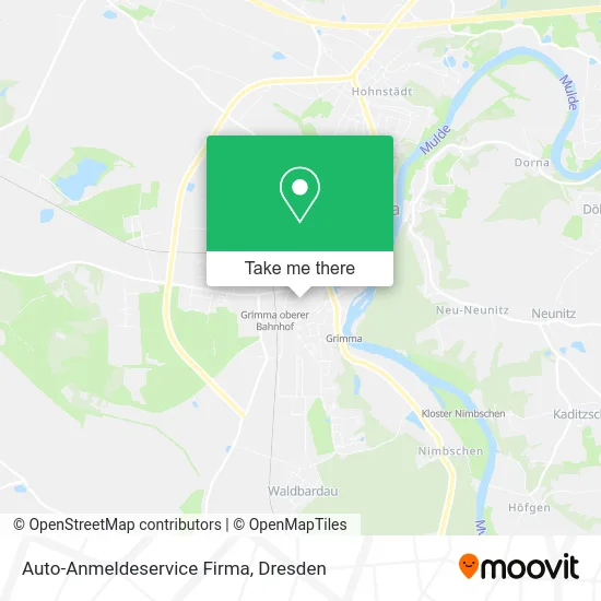 Карта Auto-Anmeldeservice Firma