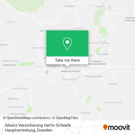 Карта Allianz Versicherung Hertis Scheefe Hauptvertretung