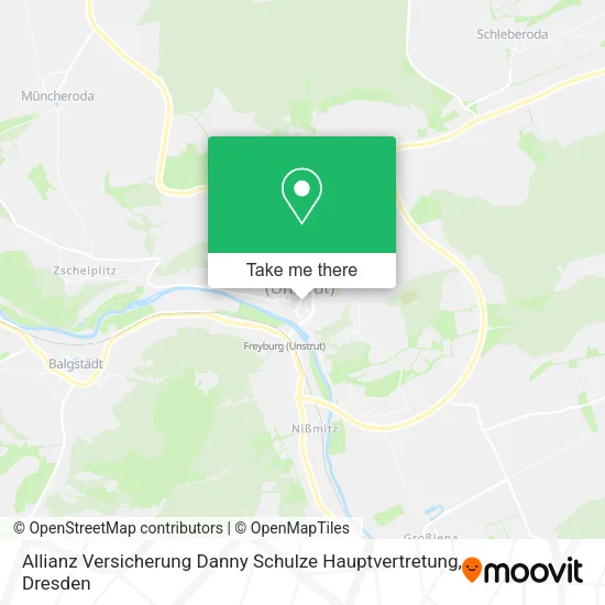 Карта Allianz Versicherung Danny Schulze Hauptvertretung