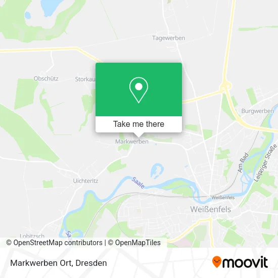 Карта Markwerben Ort