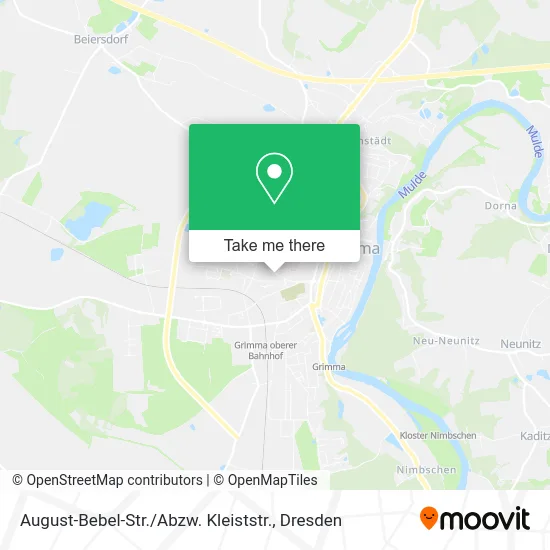 Карта August-Bebel-Str. / Abzw. Kleiststr.