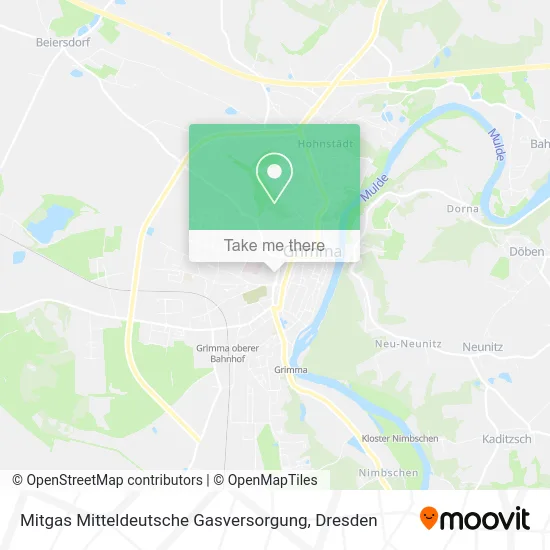 Карта Mitgas Mitteldeutsche Gasversorgung