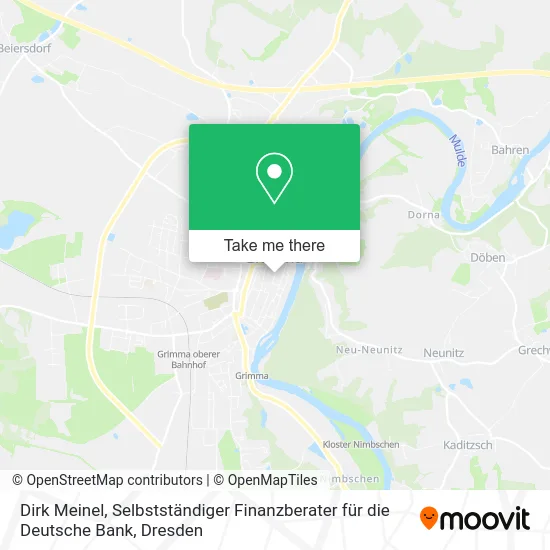 Карта Dirk Meinel, Selbstständiger Finanzberater für die Deutsche Bank