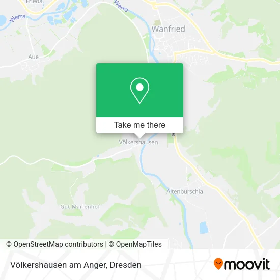 Карта Völkershausen am Anger