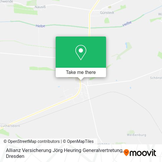 Карта Allianz Versicherung Jörg Heuring Generalvertretung
