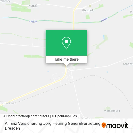 Карта Allianz Versicherung Jörg Heuring Generalvertretung