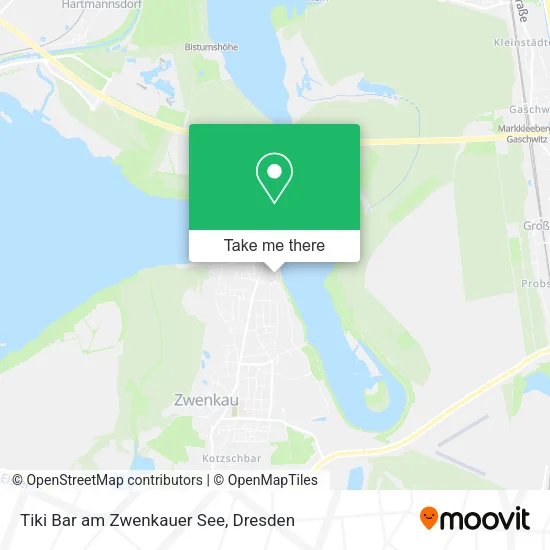 Карта Tiki Bar am Zwenkauer See