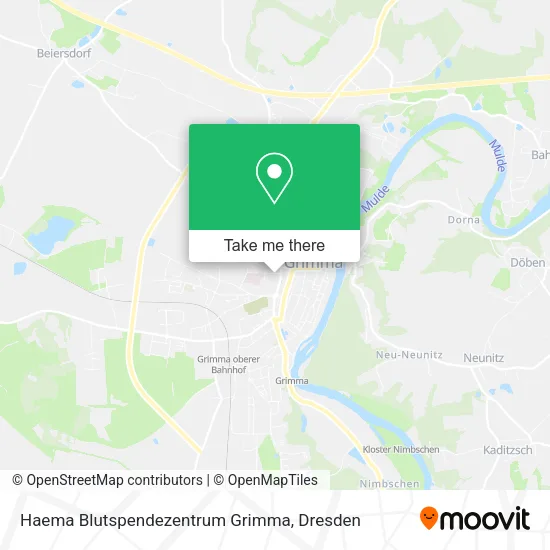 Карта Haema Blutspendezentrum Grimma