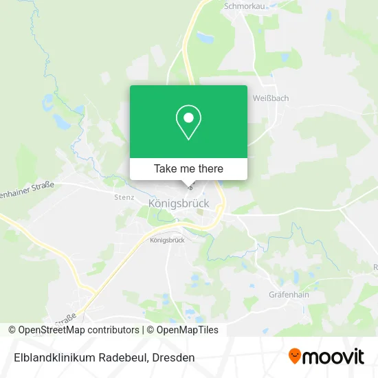 Карта Elblandklinikum Radebeul