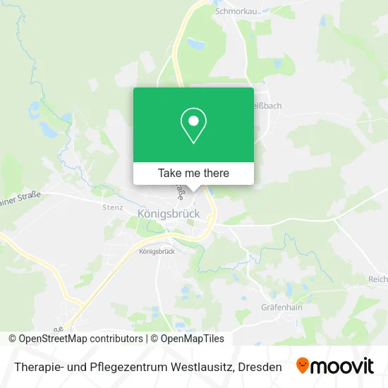Карта Therapie- und Pflegezentrum Westlausitz