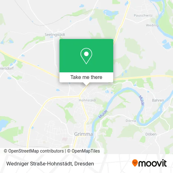 Карта Wedniger Straße-Hohnstädt