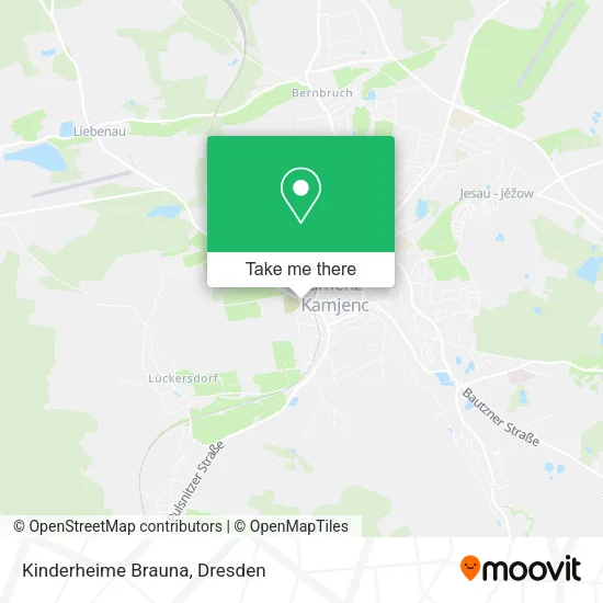 Карта Kinderheime Brauna