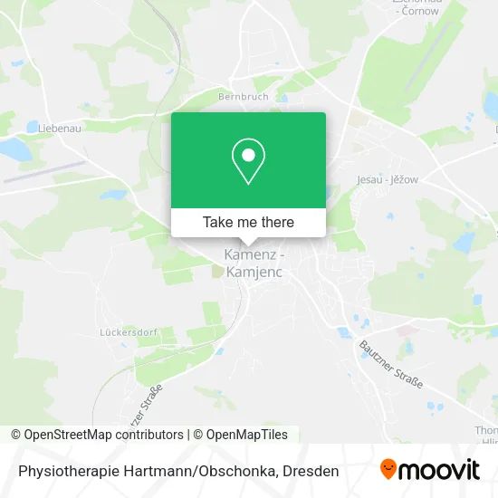 Карта Physiotherapie Hartmann / Obschonka