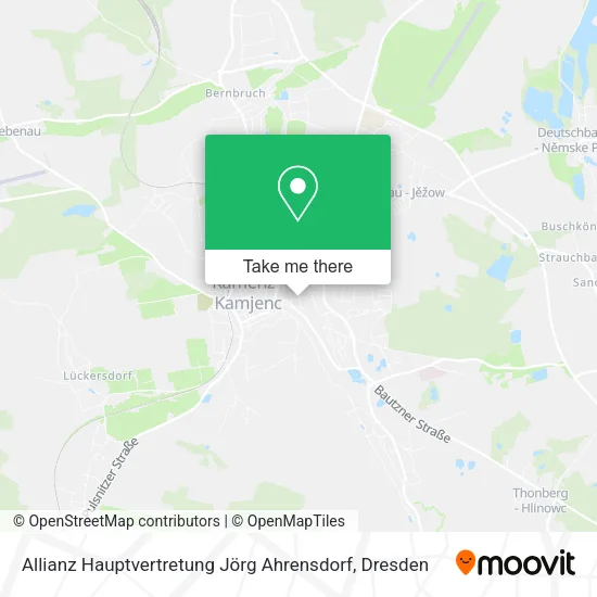 Карта Allianz Hauptvertretung Jörg Ahrensdorf