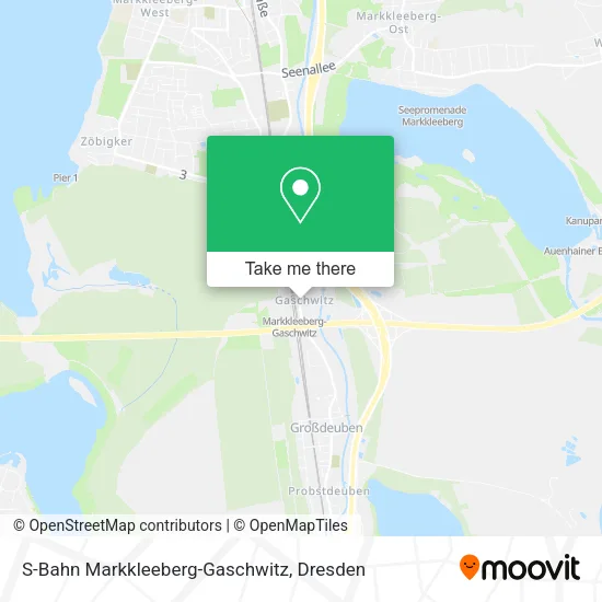Карта S-Bahn Markkleeberg-Gaschwitz