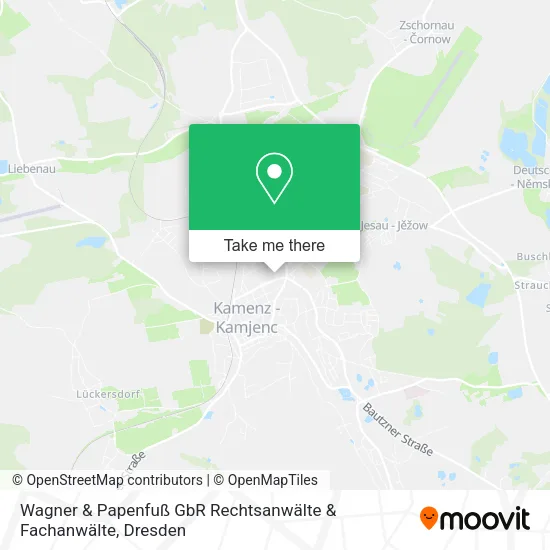 Карта Wagner & Papenfuß GbR Rechtsanwälte & Fachanwälte