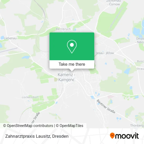 Карта Zahnarztpraxis Lausitz