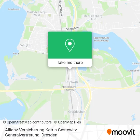 Карта Allianz Versicherung Katrin Gestewitz Generalvertretung