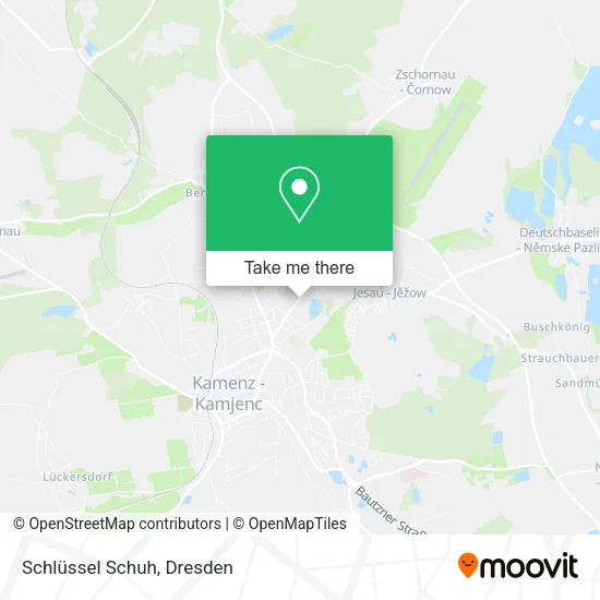 Schlüssel Schuh map