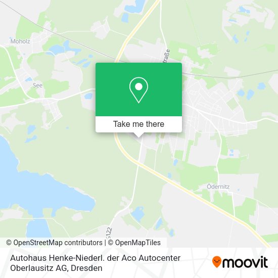Карта Autohaus Henke-Niederl. der Aco Autocenter Oberlausitz AG