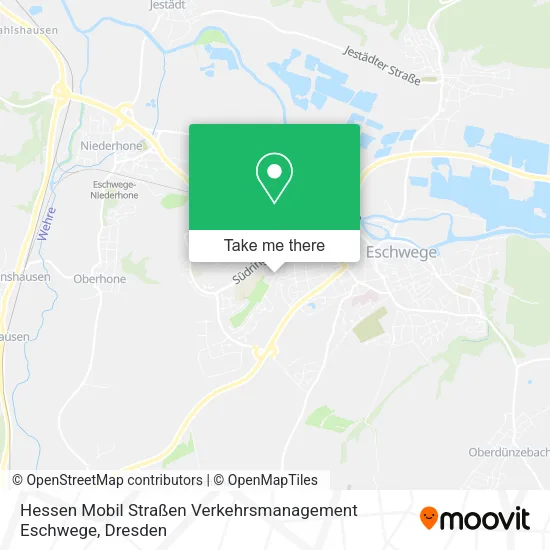 Карта Hessen Mobil Straßen Verkehrsmanagement Eschwege