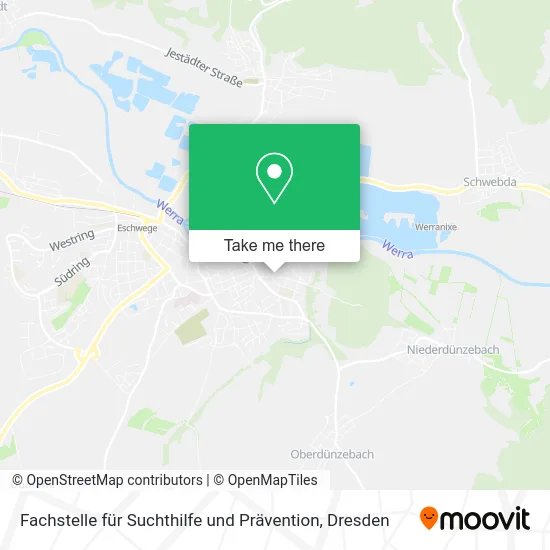 Карта Fachstelle für Suchthilfe und Prävention