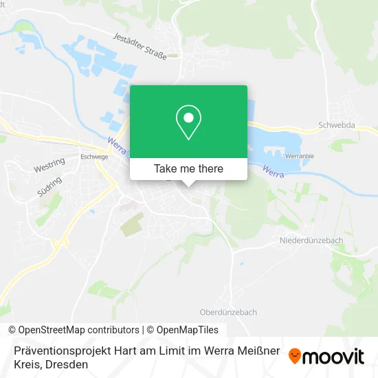 Карта Präventionsprojekt Hart am Limit im Werra Meißner Kreis