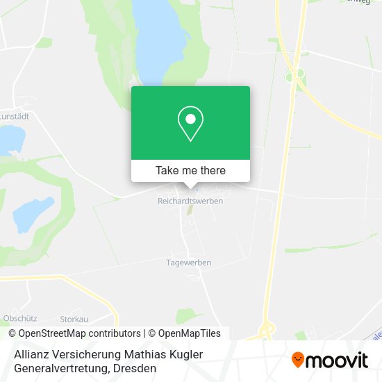 Карта Allianz Versicherung Mathias Kugler Generalvertretung